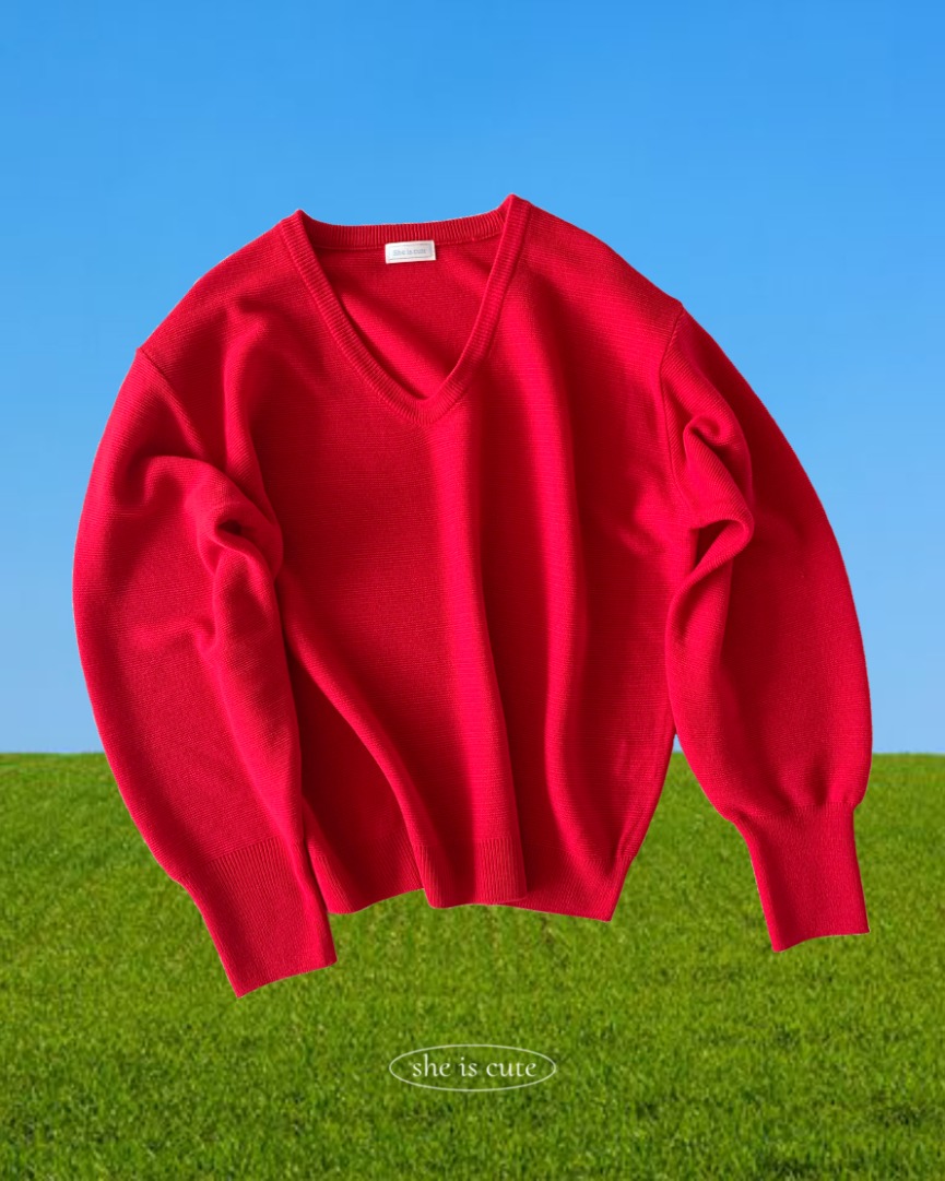 Piknic knitwearCherry red(2nd restock)