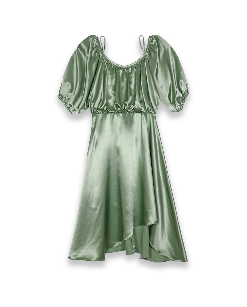 Glossy dress Green